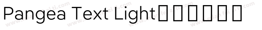Pangea Text Light字体转换
